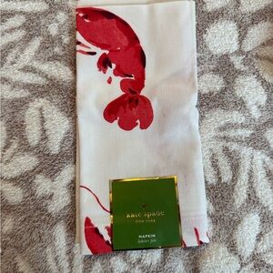 Kate Spade Red Lobster Print Napkins (Set of 4)
